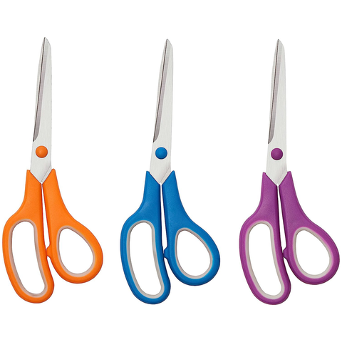 Sewing Scissors for fabric, 8" 3-Pack