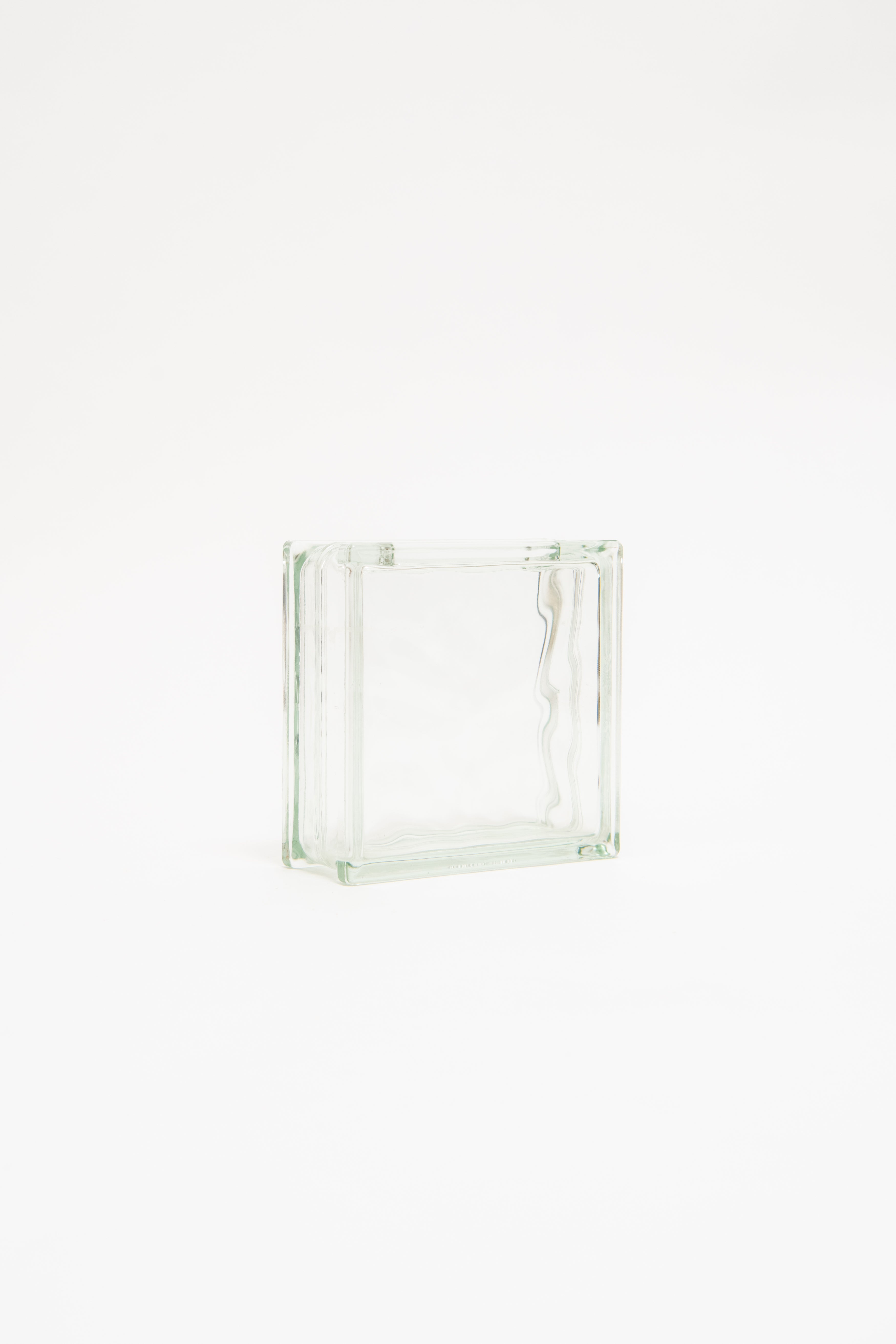 FRENCH,  BRIQUE DE VERRE  VASE, C. 1940