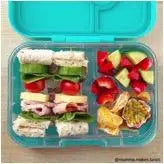 Bento-style lunchbox filled with food