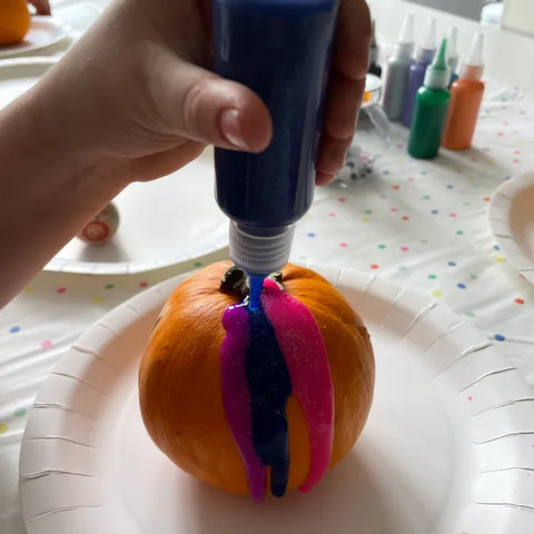 Drip-Art Pumpkin
