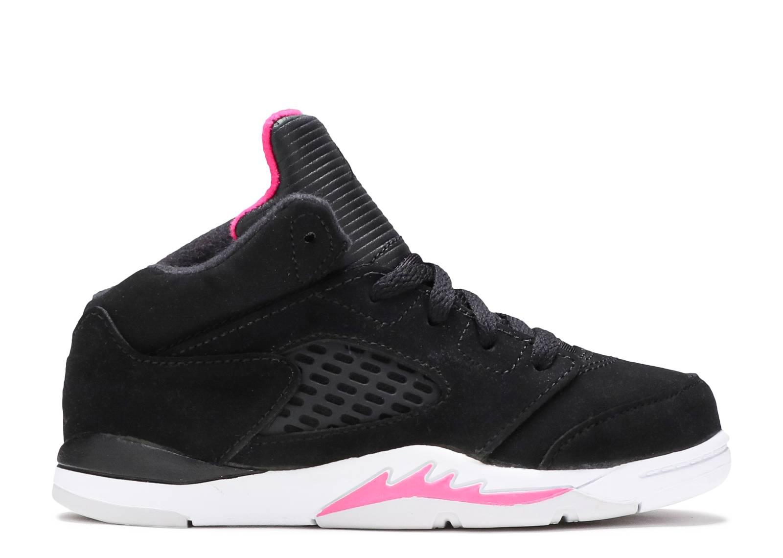 black and pink toddler jordans