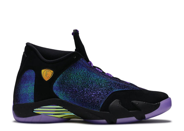 purple black jordan 14