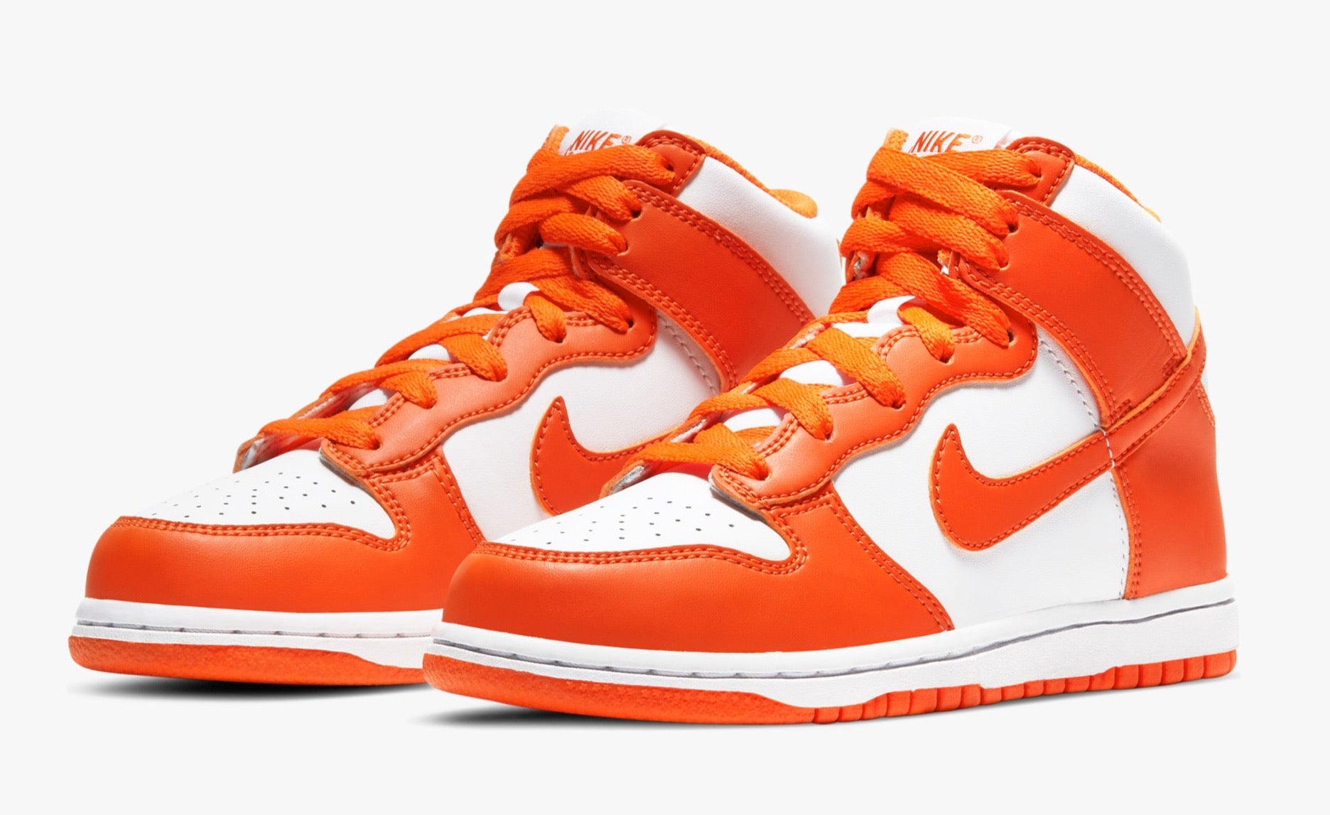 orange and white dunks preschool