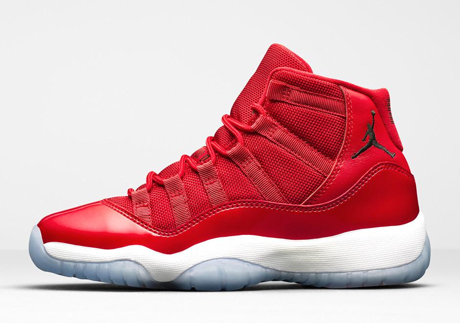 red jordan 11 grade school