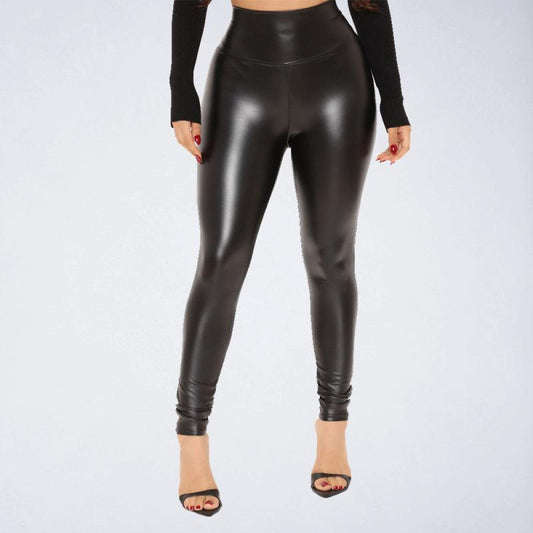 Laced Faux Leather Leggings – Myhautespot