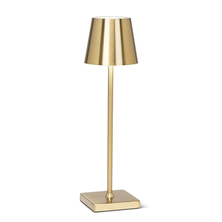 Gold Classic Shade LED Table Lamp | 15"