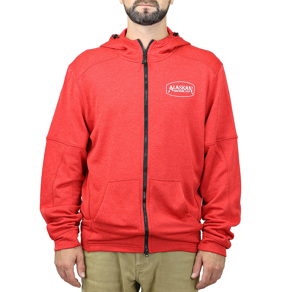 champion red spark hoodie