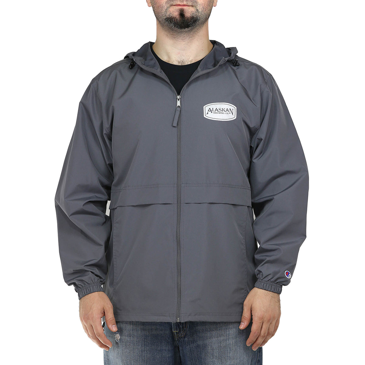 champion lightweight hooded jacket