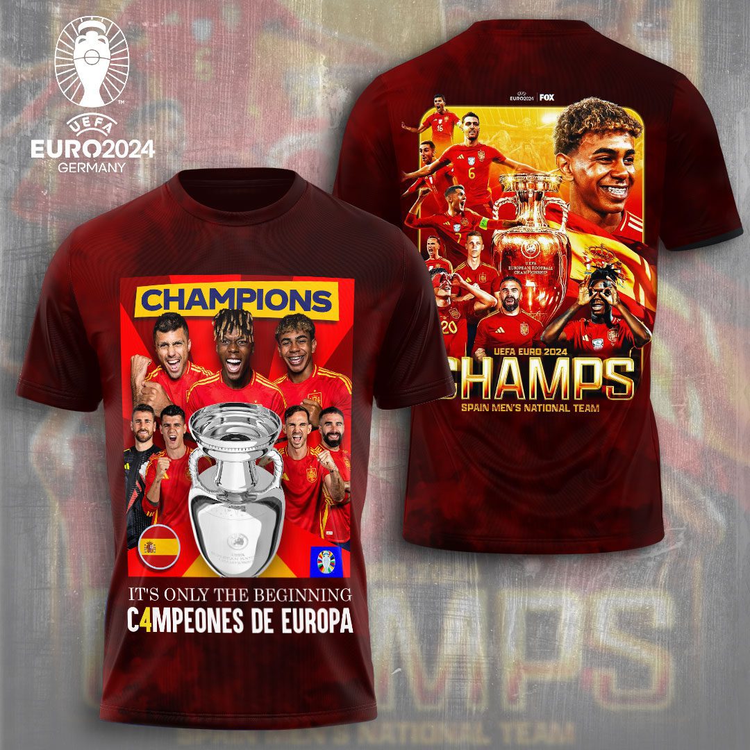 Spain National Football Team 3D Unisex T Shirt GUD1445
