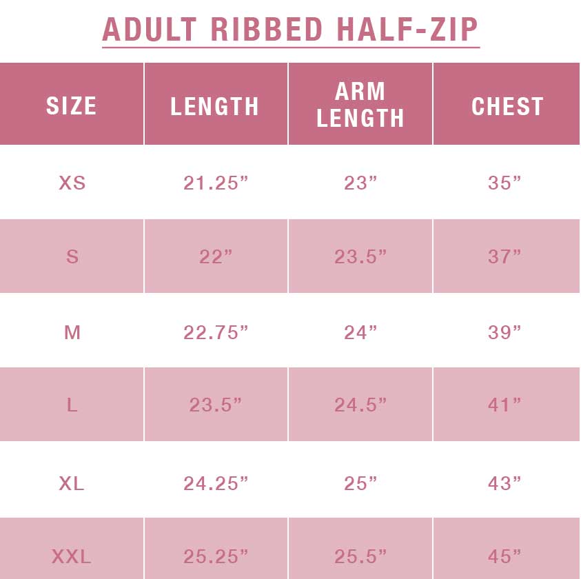 Adult Half Zip