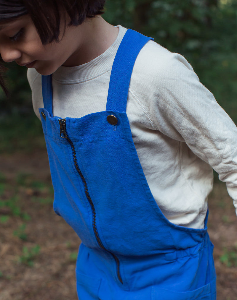 Noble Organic Overalls in French Blue