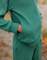 Noble Organic Retro Half-Zip in Pine