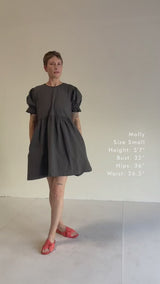 Noble Organic Adult Franny Dress in Charcoal