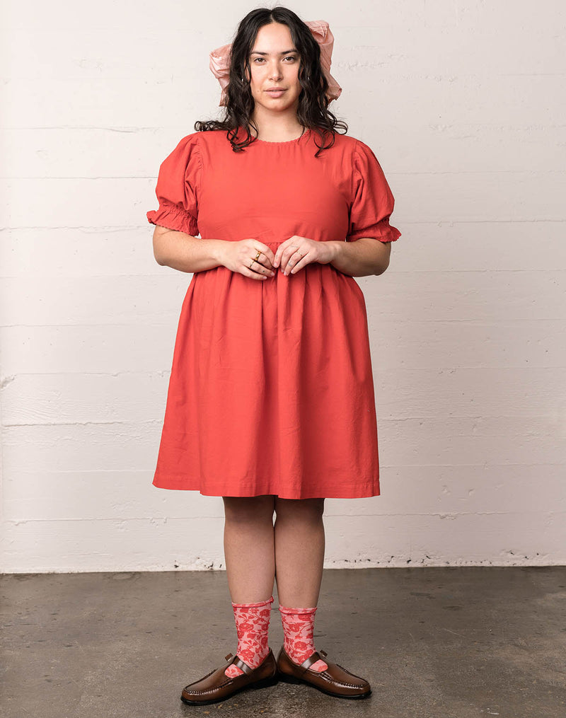 Noble Organic Adult Franny Dress in Paprika