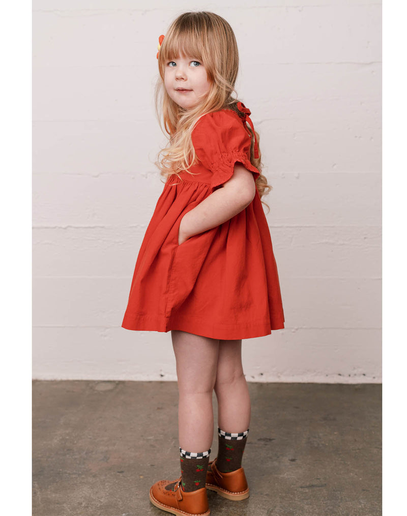 Noble Organic Franny Dress in Paprika