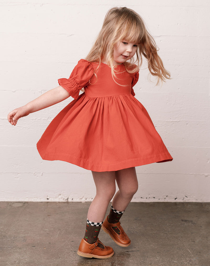 Noble Organic Franny Dress in Paprika