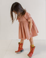 Noble Organic Franny Dress in Dusty Rose