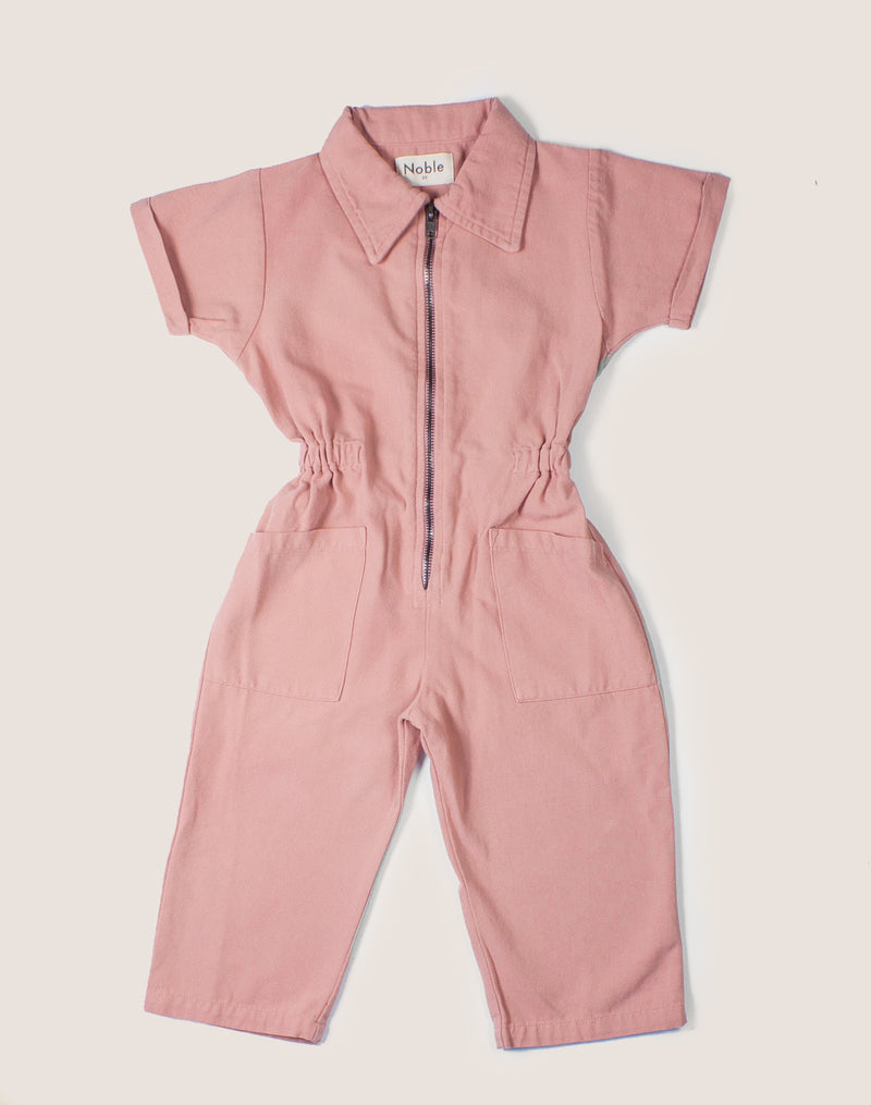 Noble Organic Utility Suit in Dusty Rose