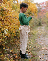 Noble Organic Rib Long-Sleeve Henley in Pine