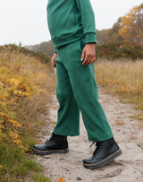 Noble Organic Rib Flare Pant in Pine