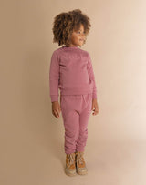 Baby/Kids Noble Embroidered Sweatshirt in Elderberry