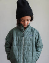Patagonia Kids' Nano Puff® Brick Quilt Jacket in Hemlock Green