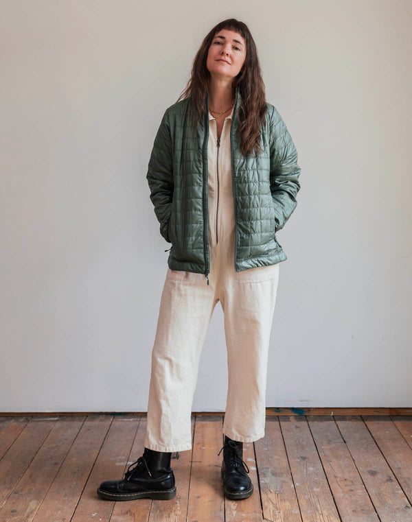 Patagonia Women's Classic Nano Puff Jacket in Hemlock Green