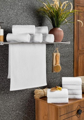 Ganesh Oxford Vicenza Bath Towels 27x54 100% Super Combed Cotton w/ Dobby  Borders & Dobby
