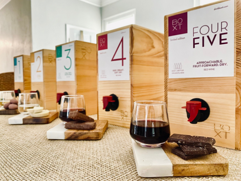 Chocolate and BOXT wine pairings