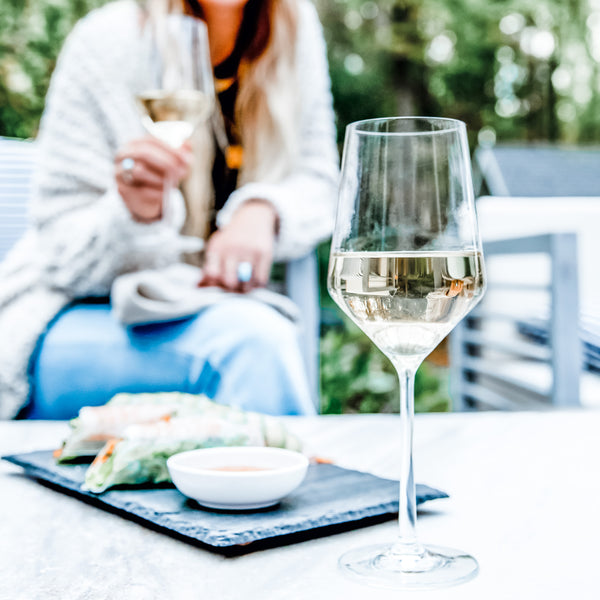 white wine paired with lighter food summer roll