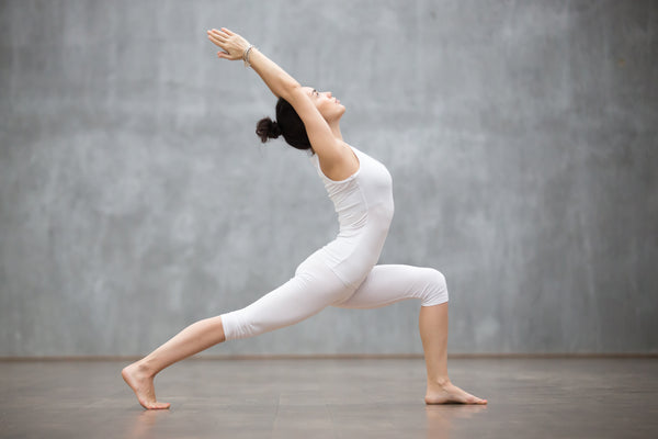 wine and yoga pairings high lunge pose