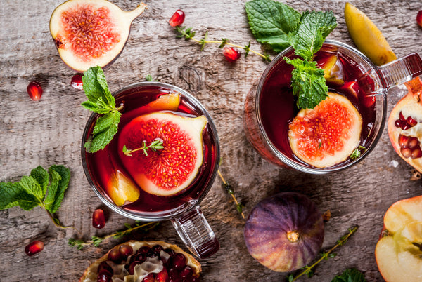FIG MINT AND RED WINE COCKTAIL recipe