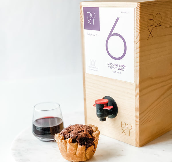 boxt profile six slightly sweet wine paired with tiny pie