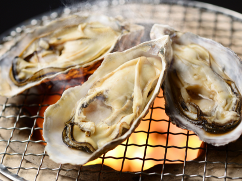 oysters on a grill