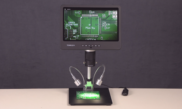 TOMLOV digitales Mikroskop mit 10-Zoll-Bildschirm
