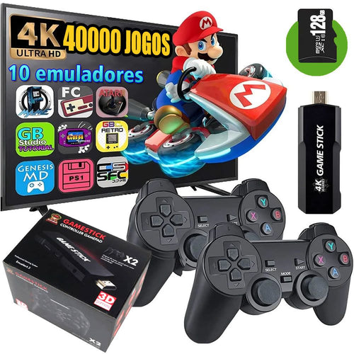 IMAGEM PERSONALIZADA + CARTÃO 64GB PARA GAME STICK 4K LITE - Retro Game do  Jr