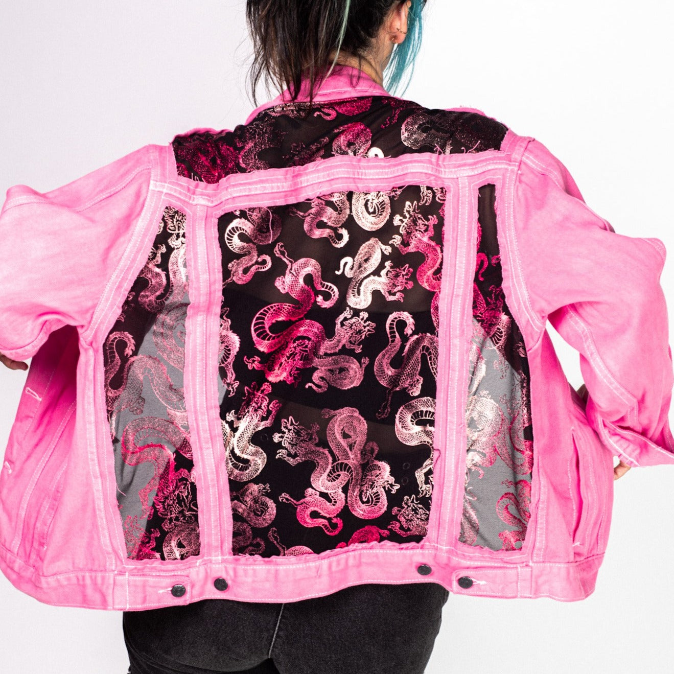 THE PINK DRAGON JACKET (PREORDER) - Dragon Denim product image