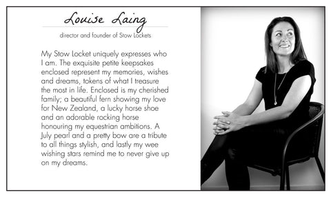 Louise Laing - Stow Lockets founder