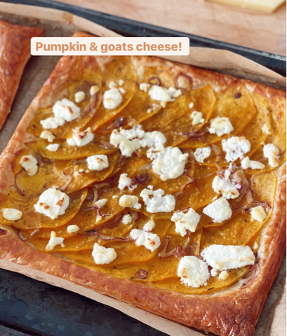 Pumpkin and Goats Cheese Tart