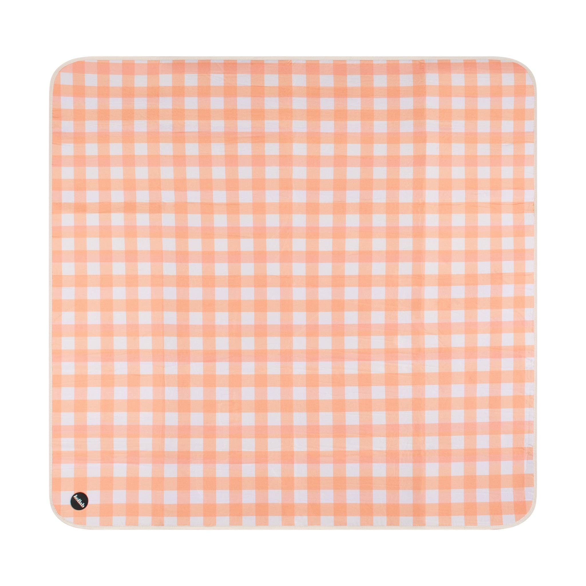 Medium Mat Apricot Check