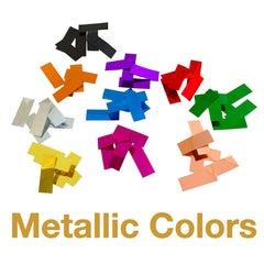 Metallic confetti colors