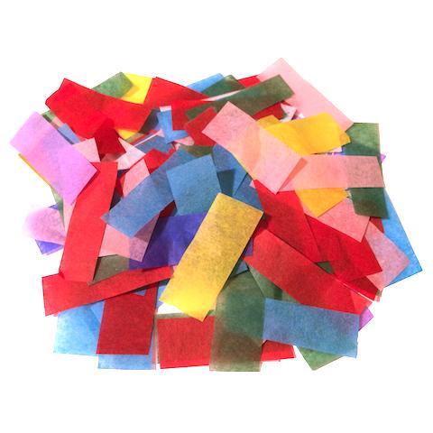 Times Square Confetti & Kabuki Confetti Multicolor Rainbow / 1 lb bulk / Biodegradable Tissue Tissue Bulk Slowfall Confetti - Multicolor