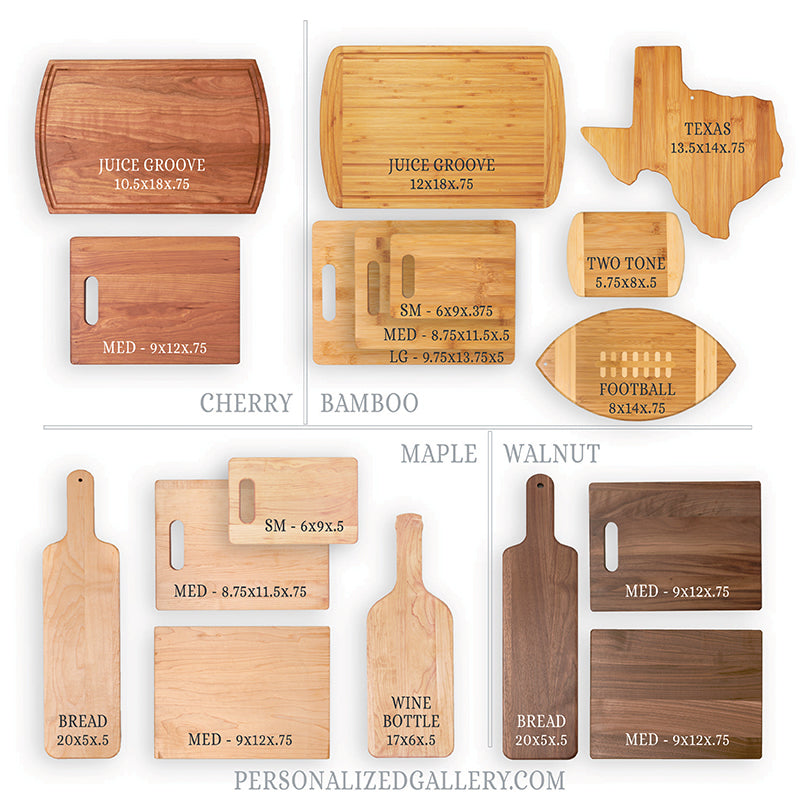 Custom Bamboo Two-Tone Large Cutting Boards, Household