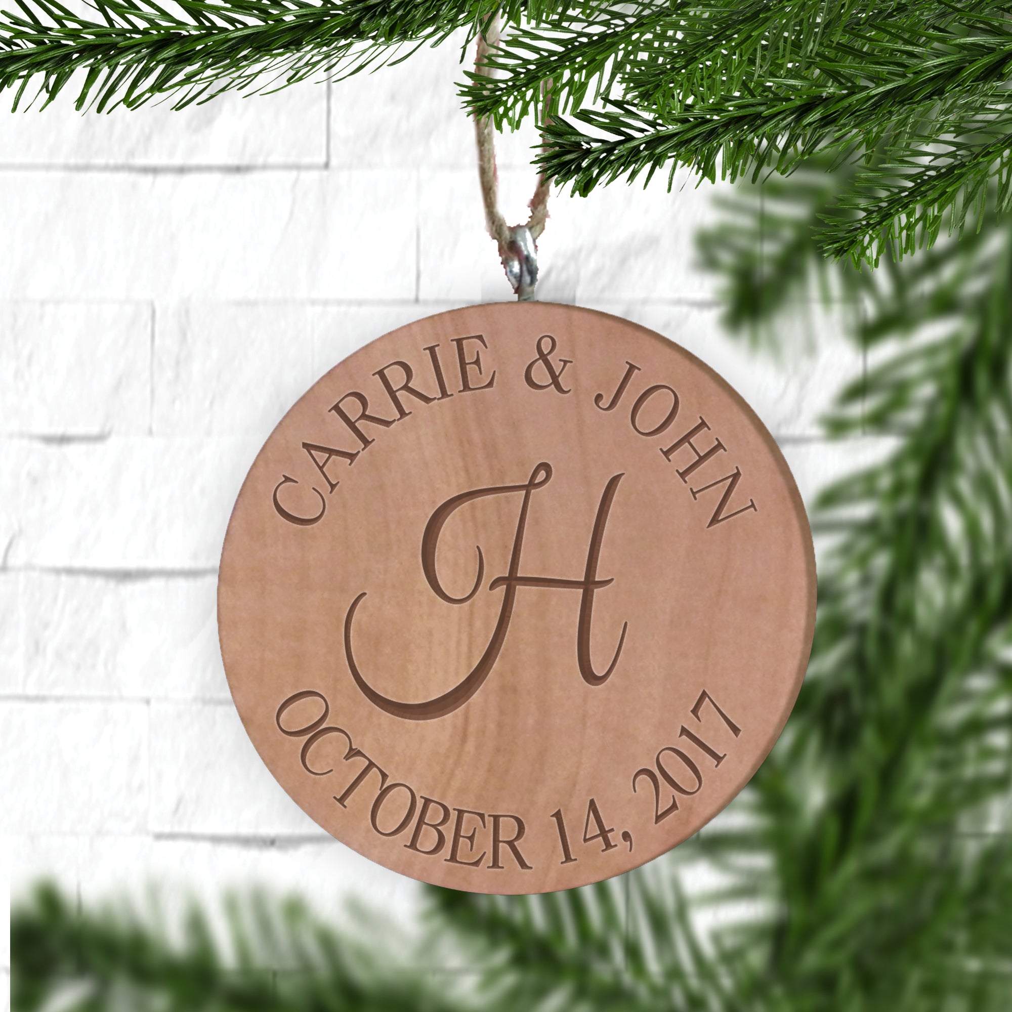 personalized christmas ornaments couple's first christmas