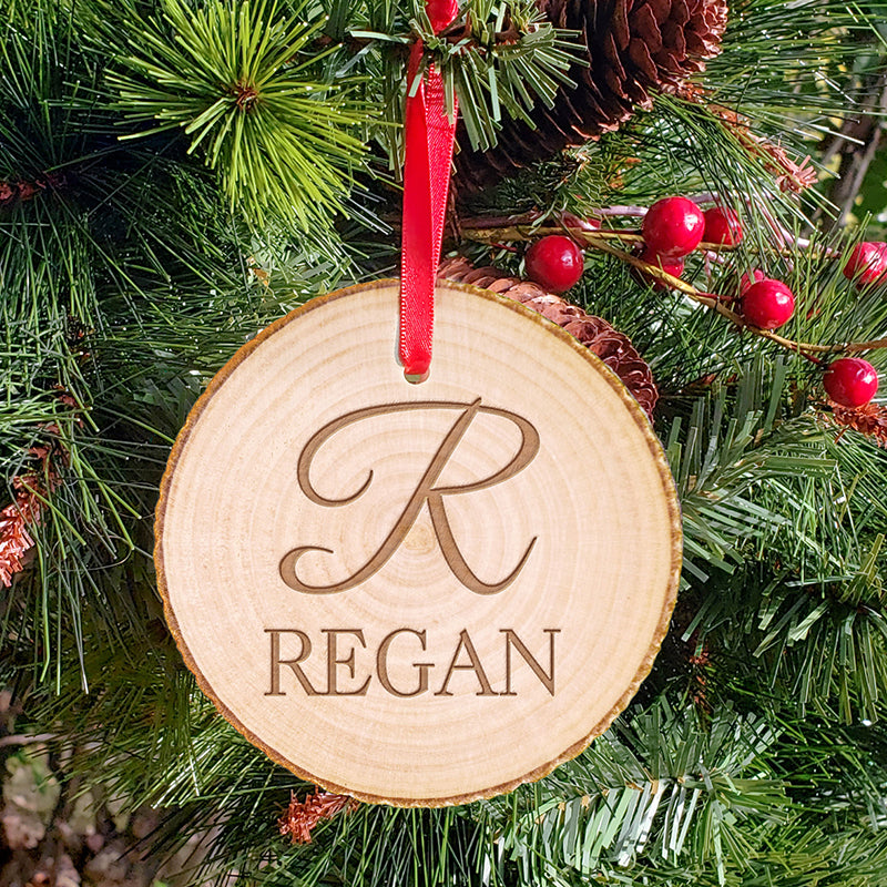 Big Monogram Christmas Ornaments with Name - Personalized Gallery