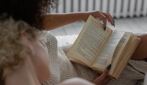 couple reading in bed