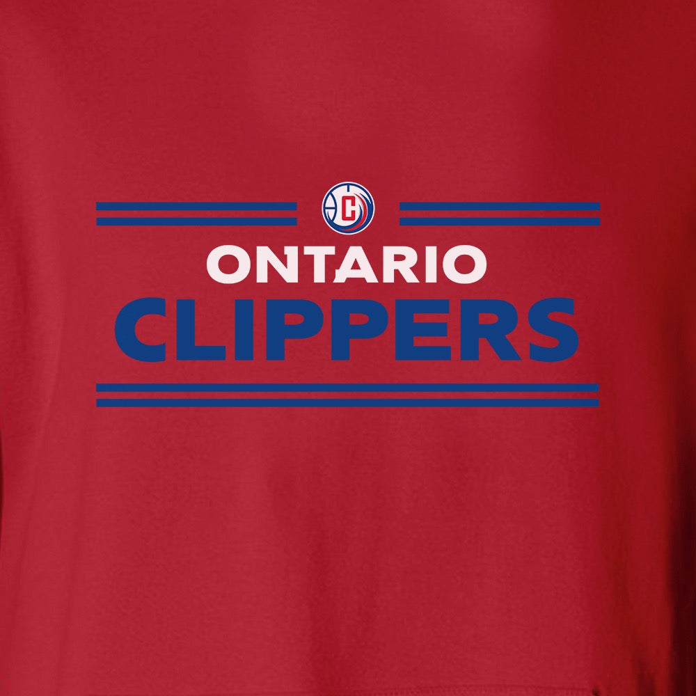 Monster Digital NBA G League Ontario Clippers Circle Kids Short Sleeve T-Shirt Red / XS