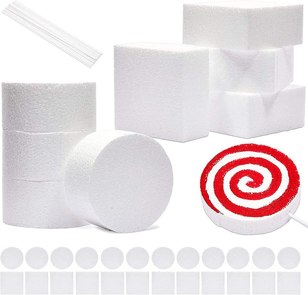  ZOOFOX 7 Pack 12 Inch Foam Circles, Round Polystyrene
