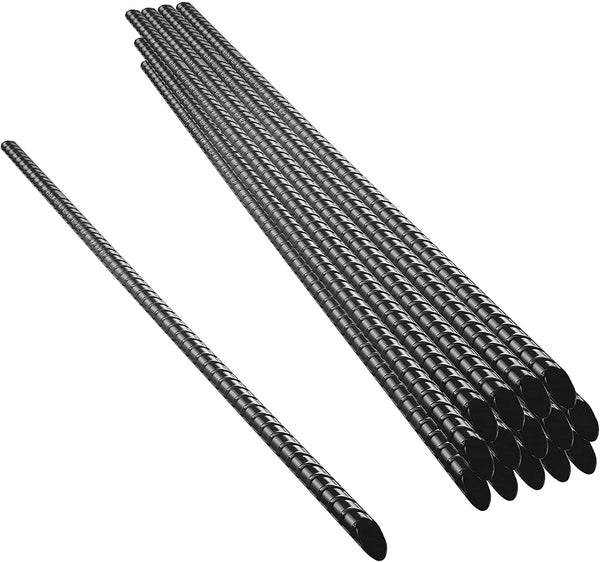 Toopify 12 Pack Rebar Stakes, 12 Inch J Hook Heavy Duty Galvanized Gro