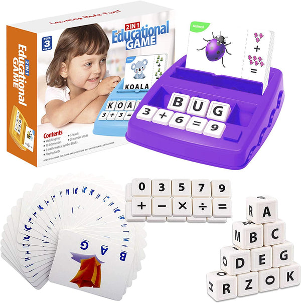 Educational Letter Spelling Games and ABC Learning Toys for Girls Ages 3-6  - Matching and Spelling Games for Toddlers Ages 2-4 - Christmas and